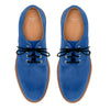 Blue suede oxford