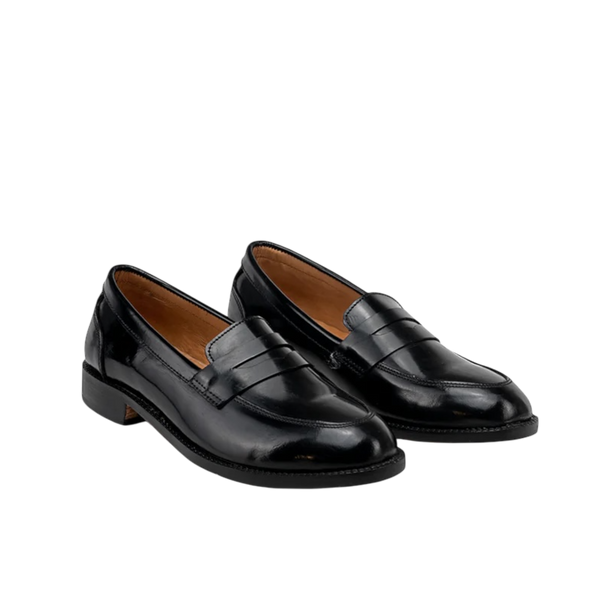 Shiny loafer womens